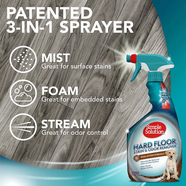  Simple Solution Hard Floor Stain Odor Remover 750Ml