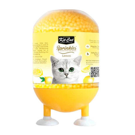 Kit Cat Sprinkles Perlas Perfumadas Para Arena De Gato Aroma Limon 240Gr