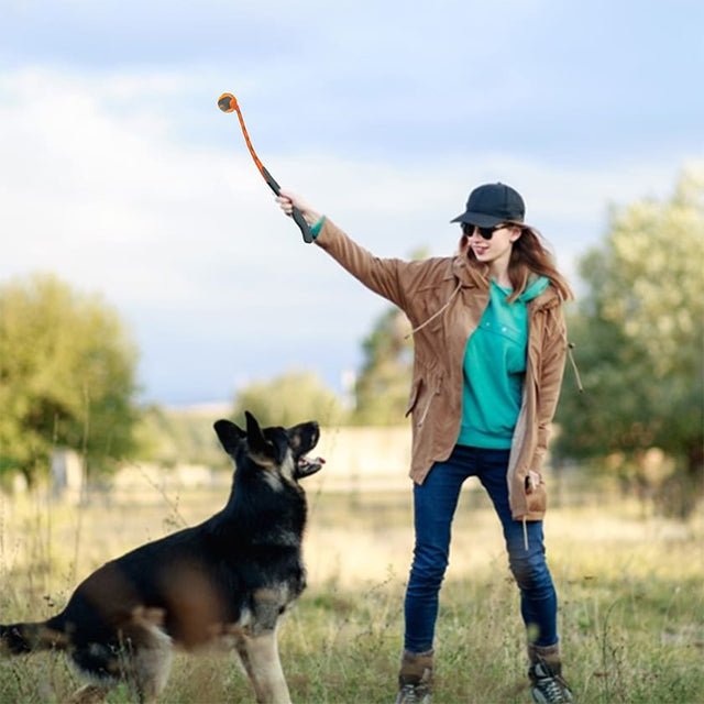 Skipdawg Lanzador De Pelotas Con Pelota
