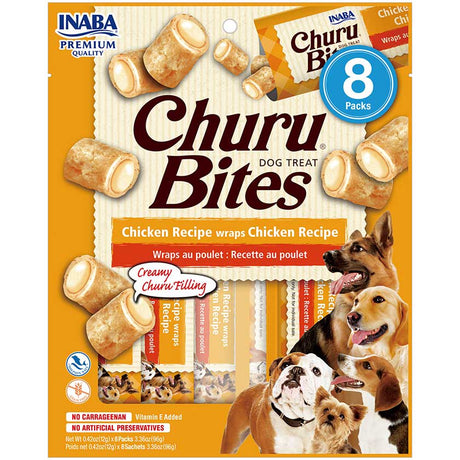Snack Ciao Churu Dog Bites Pack 8 Unidades Wraps De Pollo