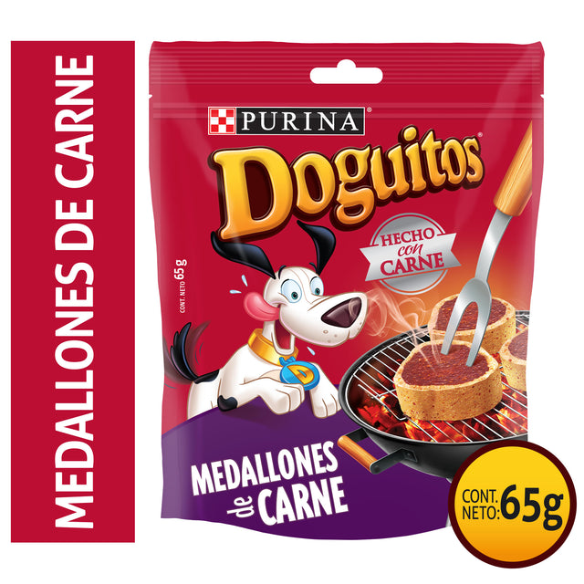  Snacks Para Perros Doguitos® Medallones De Carne 65Gr Pack 15 Unidades