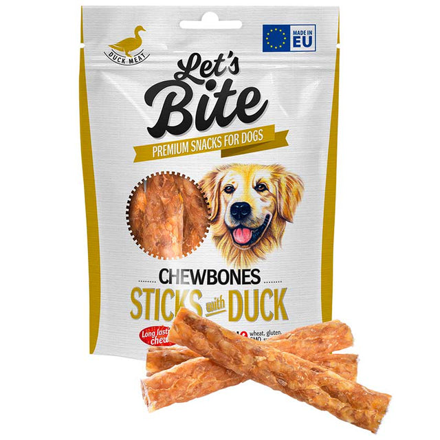  Let S Bite Snack Chewbones Sticks With Duck 120Gr