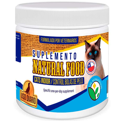 Suplemento Natural Food Cats Indoor Control Bolas De Pelo 150 Gr