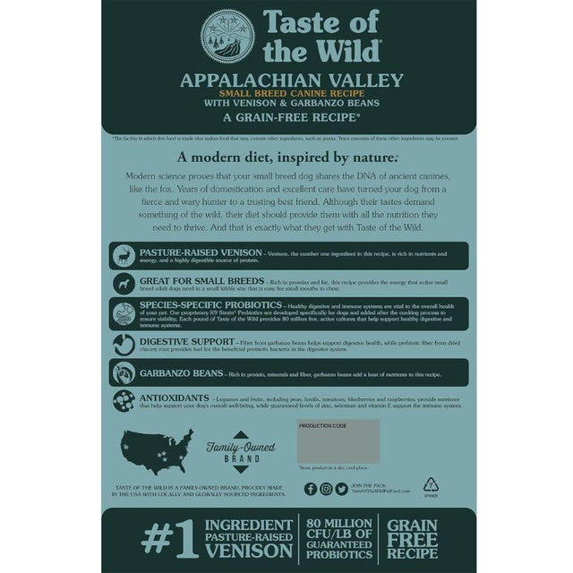 Taste Of The Wild Dog Appalachian Valley Small 12 2Kg