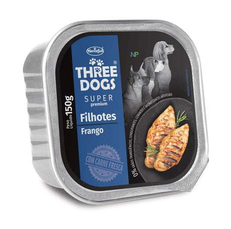 Three Dogs Pate De Pollo Perros Cachorros 150Gr
