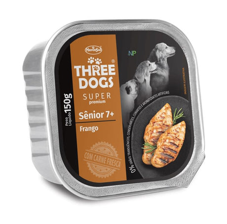 Three Dogs Pate De Pollo Perros Senior 7 150Gr