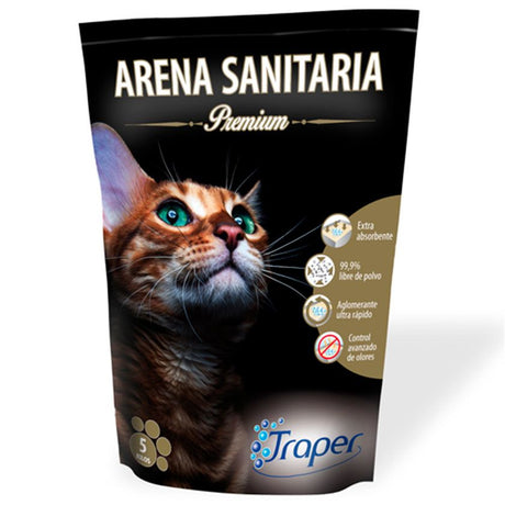 Arenas para Gatos Traper Arena Sanitaria Premium 5Kg