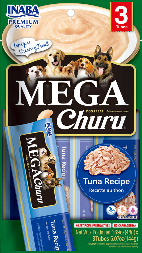 Alimento para Perros Inaba Mega Churu Atun Perro 3Tbs 144Gr