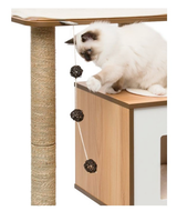 Vesper Furniture V Base Walnut Rascador Para Gatos