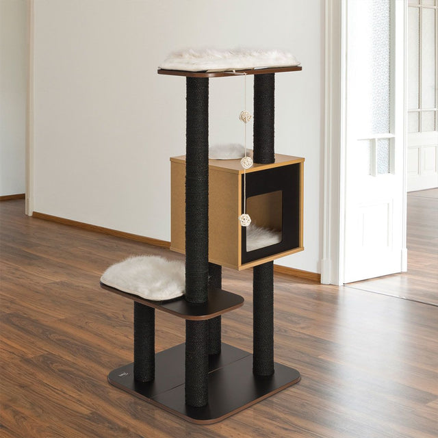  Vesper Furniture V High Negro Rascador Para Gatos