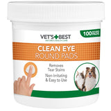 Vets Best Clean Eye Round Pads 100 Unidades