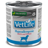 Vet Life Dog Hypoallergenic Duck Lata 300Gr