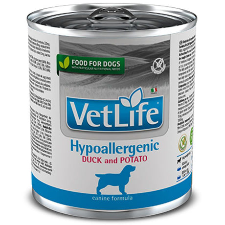 Vet Life Dog Hypoallergenic Duck Lata 300Gr