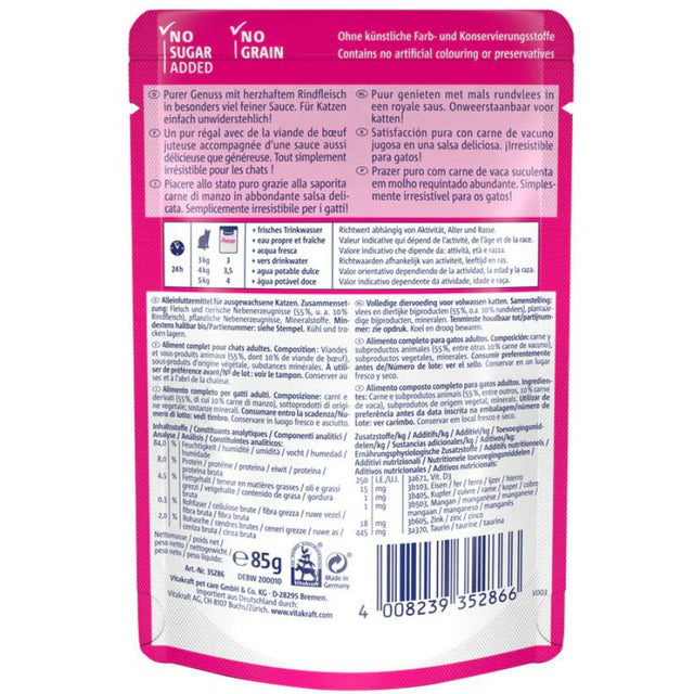 Vitakraft Cat Snack Poesi Delice Sabor Carne 85Gr Pack 23 Unidades