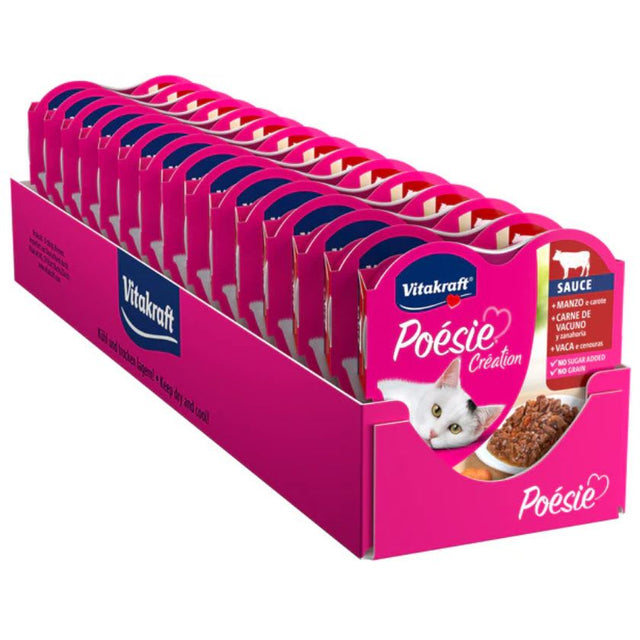 Vitakraft Poesie Creation Sabor Carne 85Gr Pack 15 Unidades