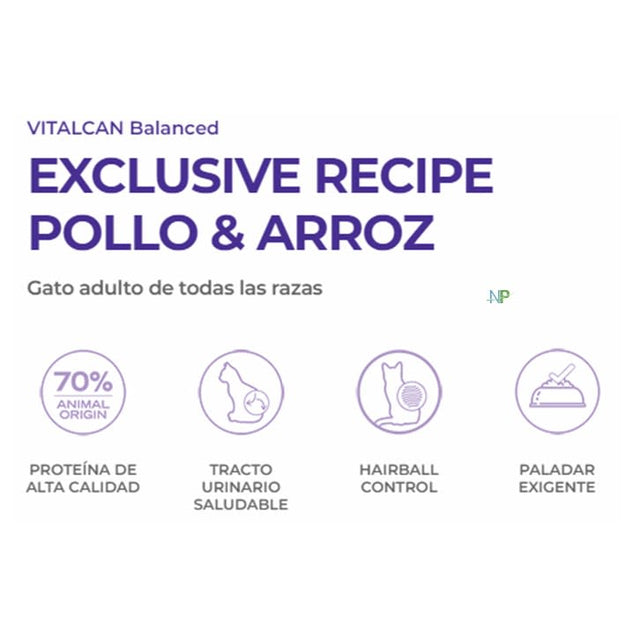Vitalcan Balanced Gato Adulto High Protein 3Kg
