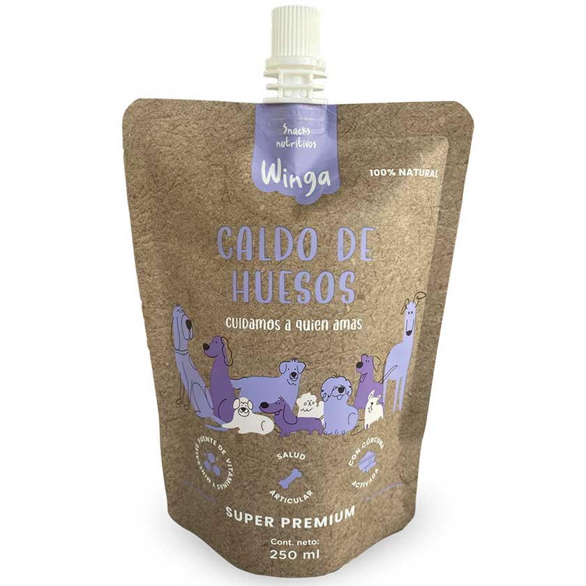 Winga Winga Caldo de Huesos 250gr Snack para Perros – NovaPet