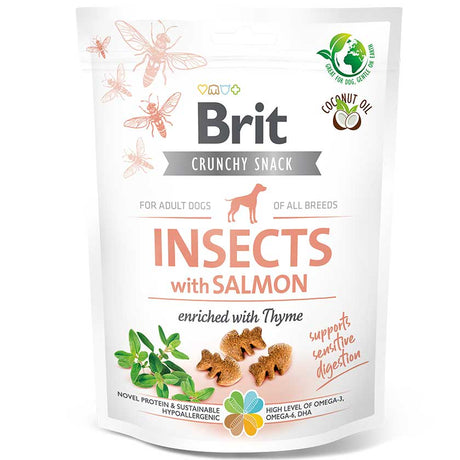 Alimento para Perros Snack Brit Care Dog Crunchy Insects With Salmon 200Gr