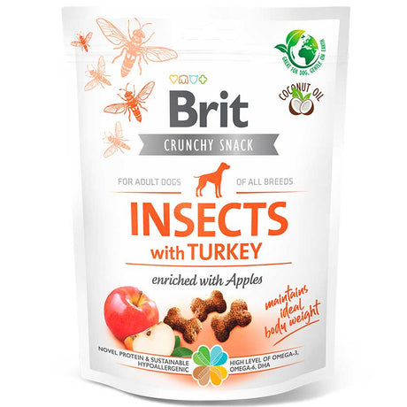 Alimento para Perros Snack Brit Care Dog Crunchy Insects With Turkey 200Gr