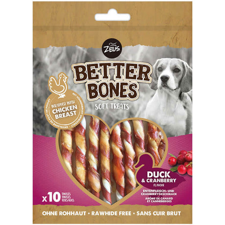 Zeus Better Bones Palitos Pato Y Arandanos 10 Unidades 114Gr